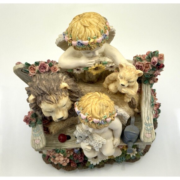 Vintage Classic Treasures Musical Cherubs Figurine – Plays “Love Is Here to Stay - Picture 6 of 13